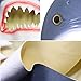 LETIN Deluxe Novelty Halloween Mask Costume Party Latex 3D Animal Shark Head Mask