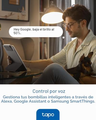 Lâmpada WiFi L430P Smart P45, soquete E14, 470 lúmens, 16 milhões de cores, regulável, temporizador e temporizador, monitorização de energia, compatível com Alexa, Google Assistant e Samsung