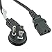 ACP1012 Flat Low Profile Angled NEMA 5-15 Plug to IEC C13 6 Foot UL Approved Power Cord. Offset Angle Allows use of Neighbor Outlet and Low Profile Allows a Flat tv to be Mounted Closest to The Wall. primary