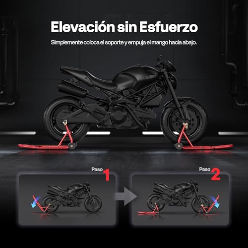 SPECSTAR Motorcycle Stands, 400kg Capacity Front and Rear Wheel Lift with Adjustable Swingarm Coil U+L Heavy Duty Paddock Stand