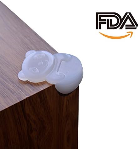 TeikMor FDA Corner Guards, Premium Food Grade Silicone Corner Protectors | Safety Furniture Bumpers | Child Proof Corner Cushion | 3M Adhesive Corner Cover with Strong Sticky(8 pcs)