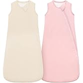 HAPIU Unisex Rayon Made from Bamboo Baby Sleep Sack TOG 1.0, 2-Way Premium Zipper, Wearable Blanket Baby