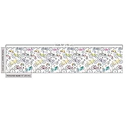 Ambesonne Bicycle Fabric by The Yard, Retro