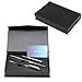 Sotania Custom Engraved Executive Pen Gift Set – Personalized Brass Ballpoint Pen with Matching Paper Tool – Elegant Gift Box (Black)