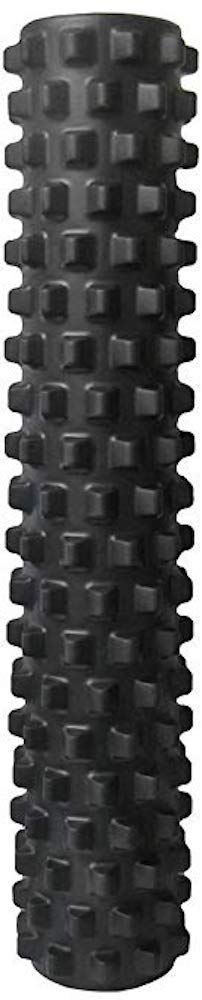 Photo 1 of RumbleRoller - Extra Firm Textured Muscle Foam Roller Manipulates Soft Tissue Like A Massage Therapist (Black, Full Size)