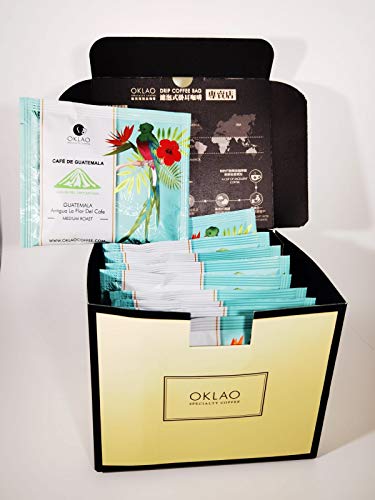 OKLAO Guatemala Antigua La Flor Del Cafe Drip Coffee Bag Kaffee 10 Stk. in Geschenkverpackung (10)