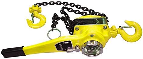 Lever Block Hoists 6 Ton, 5 Foot Lift, Chain Diameter: 3/8"(10 mm)