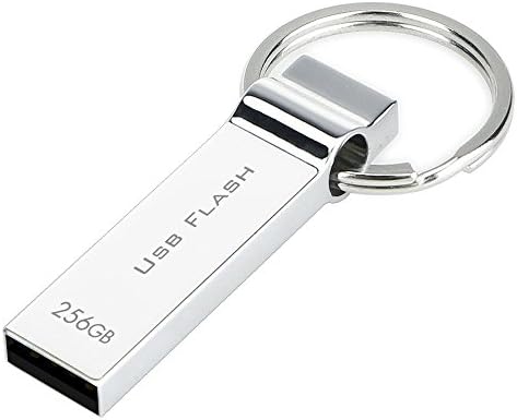 Maxonor USB 2.0 Flash Drive 2TB Metal with Key Ring - Silver (2TB)