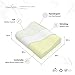 Hypoallergenic Bamboo Memory Foam Contour Pillow - Antimicrobial Dust Mite Resistant A Firm Flexible Therapeutic Posturepedic Pillow for Sound Sleep and Reduced Neck and Shoulder Pain (22 x 14 in)