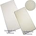 BabyPrem Cradle Mattress 35 x 16 x 1.5 Inches Quilted