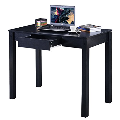 Study Desk Computer Table Drawer Modern Decor Furniture Office / Black