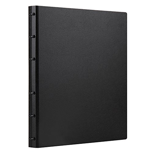 Looneng Business Card Book Holder, 600 Card Capacity Name Card Book Holder Business Card Organizer (Black) - Thumbnail 6