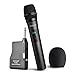 Yooson Wireless Microphone System, Rechargeable Dynamic Cordless Vocal Microphone with 6.35mm Plug Receiver for Karaoke, Party, Wedding, Churching, Stage Performance, Presentation and More.Metal Black