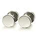 Jstyle Jewelry 3 Pairs Stainless Steel Stud Earrings Set for Mens Womens Ear Piercing Plugs Tunnel Punk Style