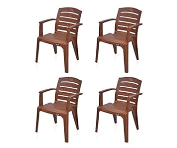 @home by Nilkamal Passion Garden Set of 4 Chair (Mango Wood)