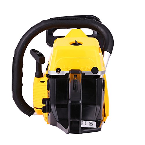 Voluker 20" 52CC 2 Strokes 3.0HP Gas Powered ChainSaw 2 Stroke Petrol Chain Saw for Cutting Wood with Tool Kit (52CC-Y)
