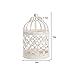 niceEshop(TM) Metal Votive Candle Holder Hanging Lantern Home Centerpiece (White,Random Pattern)