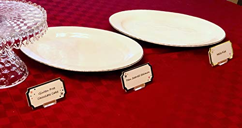 Place Card Holder Set - 24 Pack/Set Includes Adhesive Dots for Stability. Acrylic Placement Holders for Wedding Receptions, Banquet Tables, Buffet Tables, and Table Numbers - Thumbnail 7