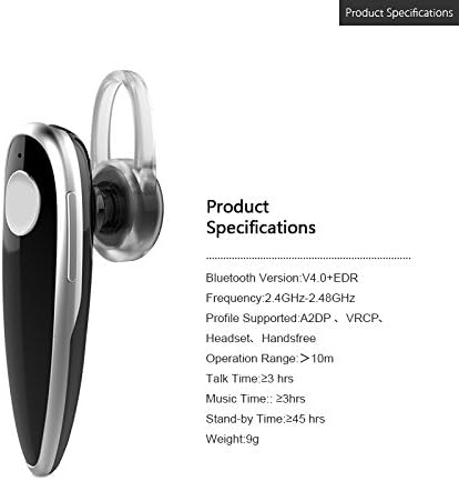 Telgeek 981A Wireless Bluetooth V4.1 Headphone Headset Stereo with Microphone For Mobile phone Android IOS Phones Apple iPhone Samsung (black)