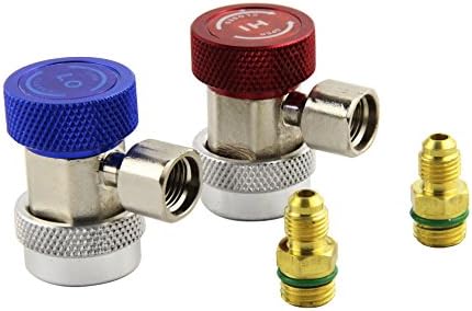YXGOOD A/C Air Condition Quick Coupler Adapter High&Low Manifold Freon Connector R134A