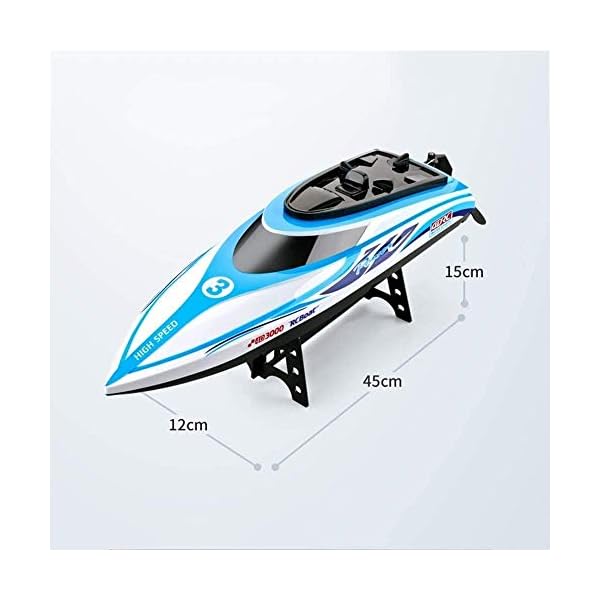 Zhangl 30 km/h Brushless Hochgeschwindigkeitsfernsteuerungsboot 2,4 GHz 4-Kanal Professionelle RC Speedboat Anti… – Bild 5