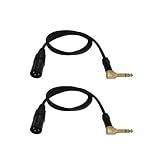 Audio 2000s E14103P2 1/4" TRS Right Angle to XLR