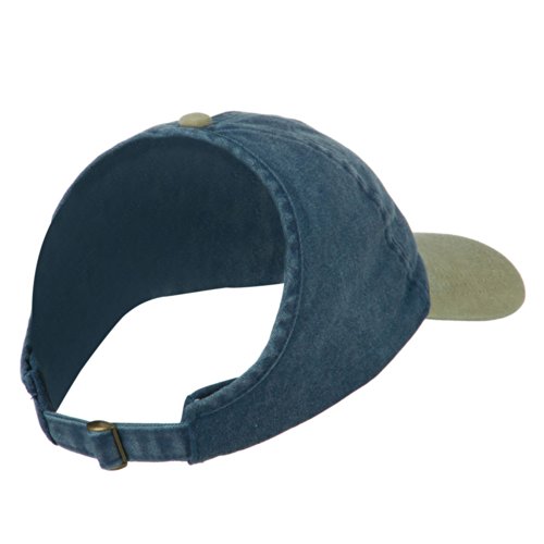 Pigment Dyed Ponytail Cap - Khaki Navy OSFM