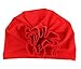 DANMY Baby Girl Hat with Rabbit Ears Toddlers Soft Turban Knot Bow Cap (Flower hat (8pcs))