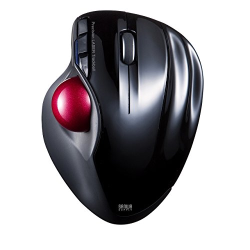 Sanwa Wireless Trackball Mouse laser black MA-WTB43BK