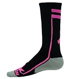 Red Lion Ribbon Apex Crew Breast Cancer Awareness Sock
