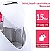 Facial Steamer Nano Ionic Hot Steam For Face Personal Sauna Spa Quality Moisturizing Face Sprayer Open Pores Blackheads Removal Clear Mini Home Humidifier with Makeup Mirror (Red)