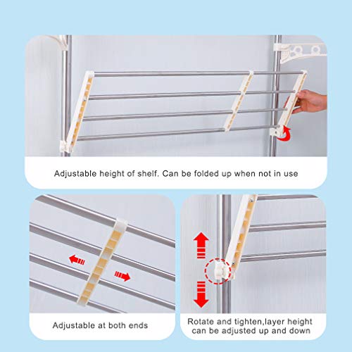 Hershii 4 Tier Over The Toilet Storage Laundry Shelf Rack Bathroom