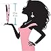 Silky Hair One Pass Flat Iron 475°F Hair Straightener | Vibrating/Ceramic + Titanium Tourmaline Fusion Floating Plates Straighten Curly,Coarse,Damaged & Thin Hair | Dual Voltage & Auto Shut Off