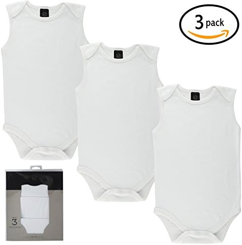 Baby Soft Natural Cotton White Undershirts Bodysuits