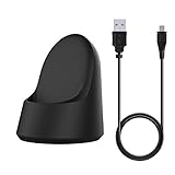 Kissmart Moto 360 1st Gen Charger, Replacement Charger Charging Cradle Dock for Motorola Moto 360 1st Gen Smart Watch (Black)