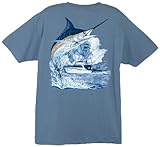 Guy Harvey Men's Marlin Boat T-Shirt