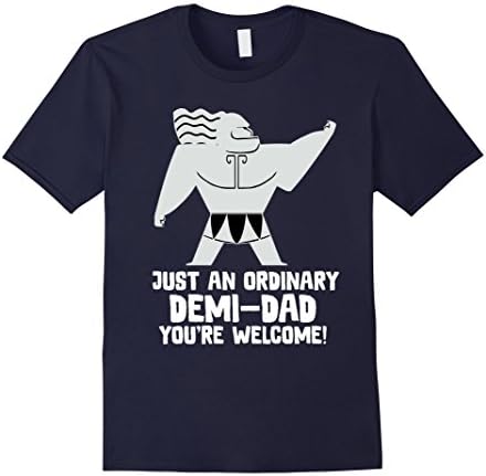 Mens Just an ordinary Demi Dad Father Day T Shirt Medium Navy