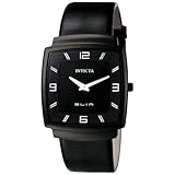 Invicta Men's 5134 Slim Collection Square Black Leather Watch