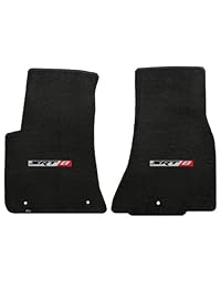 2011   2016 Dodge Challenger Ébano Negro frontal Piso Mats   SRT 8 Logos