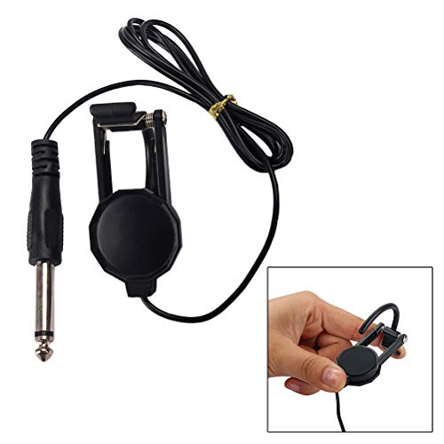 image for LIOOBO 6.35mm Jack Clip-On Pickup for Acoustic Violin Guitar Mandolin 