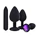 4Pcs/Set Soft Medical Silicone Trainer Kit Anale Pugs Beginner Set for Women and Men (Purple)
