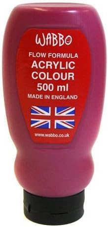 Ocaldo 500 ml Free Flow Acrylic Paint, Permanent Magenta by Ocaldo