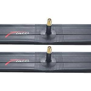 Fincci Pair 26″ x 1.75 1.95 2.125 Inch 48mm Schrader Valve Inner Tubes for Mountain MTB Road Hybrid Bicycle Bike (Pack of 2)