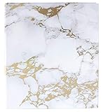 bloom daily planners Binder (+) 3 Ring Binder (+) 1 Inch Ring (+) 10" x 11.5" - Gold Marble