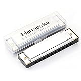 BCOCOB Harmonica Key of C 10 Tremolo Hole Diatonic polyphony Tone Blues Harmonica with Case for Baby Child Beginner,Students, Kids Gift