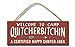 Welcome to Camp Quitcherbitchin - 4x10 Hanging Wooden Sign by My Word! primary