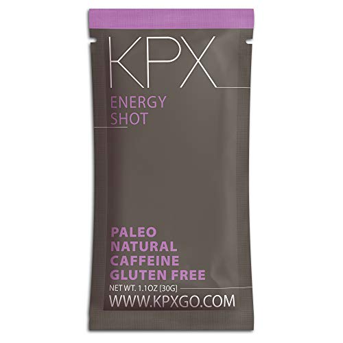 KPX Keto Caffeinated Chocolate Energy Snack, 100mg Caffeine - Macadamia Nut Fat Bomb Low Carb Granola Cereal - Gluten Free & Grain Free Coffee Bar Alternative (1.1 Ounce Shot, 10 Pack)