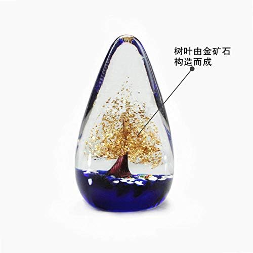 KOONNG Glass Ornaments For The Home Animals Gifts Glass Lucky Tree Home Office Decoration Creative Home Town Paper Gift