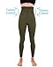 Homma High Waist Compression Leggings for Women Tummy Control Postpartum Leggings Seamless Yoga Workout Pants Olive M