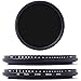 XCSOURCE Variable Adjustable Neutral Density ND Fader Filter ND2 ND4 ND16 to ND400 With Case 58mm LF304